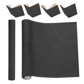 PATIKIL Book Binding Cloth, 51 x 11 Inches Book Cloth for Binding Repairing Fabric Surface Paper Backed Bookbinding Supplies, Black