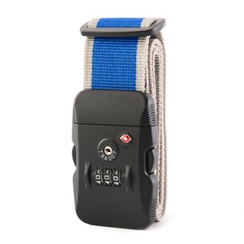 MiyabiLife Suitcase Belt with TSA Lock, Carrying Case, Belt, Luggage Collapse Prevention Band, For Travel, Business Trips, 3-Digit Dial, Luggage Fastening Belt, Adjustable Length, Lightweight,