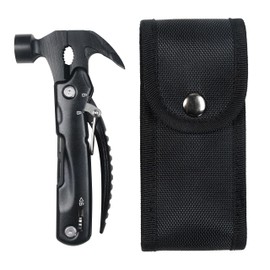 HFS(R) Hammer, Multi-functional Hammer for Cars, Multi-Tool, Safety Handle Hammer, Multi-Tool, Household, Camping, Foldable, Storage Bag Included, Camping, Disaster Prevention, Earthquake,