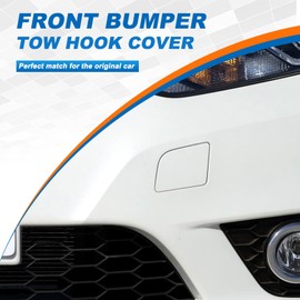 Front Bumper Tow Hook Cover Towing Eye Cap Fit for Nissan Sentra 2016 2017 2018 2019 622A03YU0H 622A0-3YU0H (Gray, left driver side) CZShiYue