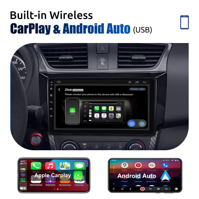 Fortdows Apple CarPlay For 2012-2019 Nissan Sentra Sylphy Android 13