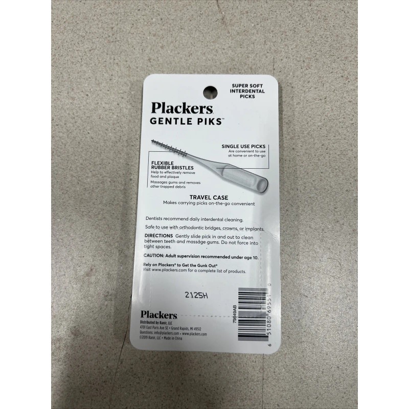 Plackers (24 PACKS OF 20) Plackers Gentle Piks 20-Piks Each