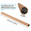 AukBeeFun Cardboard Mason Bee House Tubes 6 Inches Paper Tubes