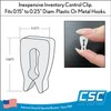 100 Pack Inventory Control Clips, Peg Hook Product Stoppers, Fits