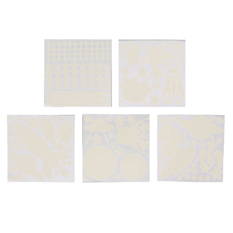 184pcs Glow in The Dark Stickers Space Ship Theme Self