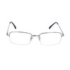 JoXiGo Half Frame Reading Glasses for Men Women Metal Rectangular