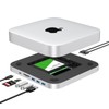 Mac Mini Dock, USB C Hub with Dual SSD Enclosure-
