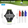 PATIKIL Golf Ball Marker Stencil 360 Degree Triple Track Golf