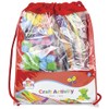 DesignGroup Kids Activity Pullstring Bag Filled with Assorted Arts and