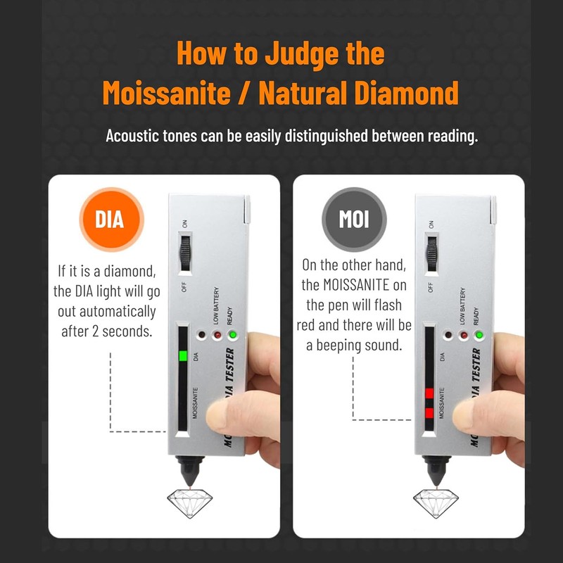 Diamond Tester Pen Precise Diamond Moissanites Detector Pen Jewelry Testing