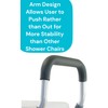 Essential Medical Supply Molded Shower Bench with Arms and Back