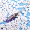 Paialco Natural Amethyst Crystal Point Wire Wrapped Pendant Necklace for