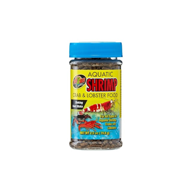 Zoo Med Laboratories SZMZM18 Aquatic Shrimp Crab Lobster Food, 2.5-Ounce