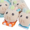 4pcs Baby Rattle Socks Cute Octopus Shape Soft Light Adjustable
