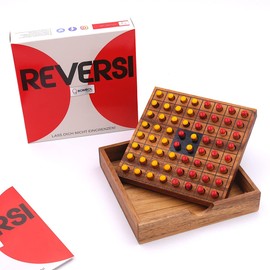 ROMBOL Reversi Interesting Strategy Game for 2 People Made of Fine Wood, Colour: Red/Yellow