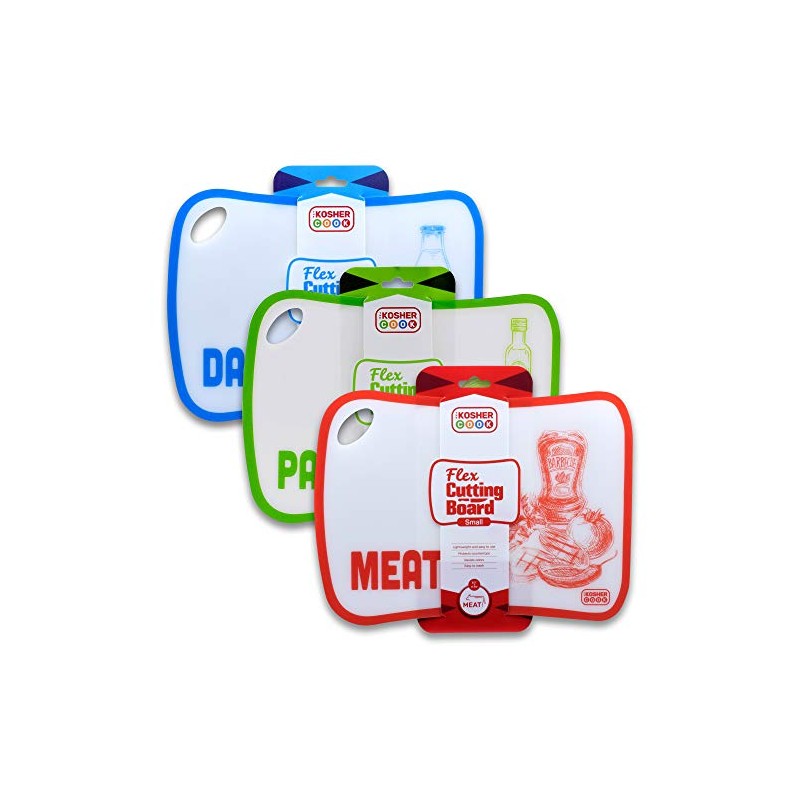 Meat Red Flexible Cutting Board and Counter Protector - Lightweight,