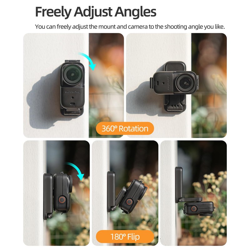 CAPART Foldable Magnetic Mount for DJI OSMO Nano, Vertically Horizonally
