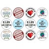 24 x Grandad Birthday 4.4cm Edible Wafer Card Disc Cupcake