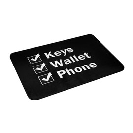Keys Phone Wallet Outdoor Rugs, Funny Cool Humorous Saying Quotes Entryway Yard Floor Mats, Non Slip Floor Mat Rug Indoor Bathroom Kitchen Office Home Decor，16 X 24 inch