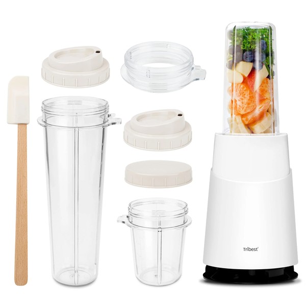 Tribest PB-410WH-A Personal Blender II, Small Blender for Shakes and