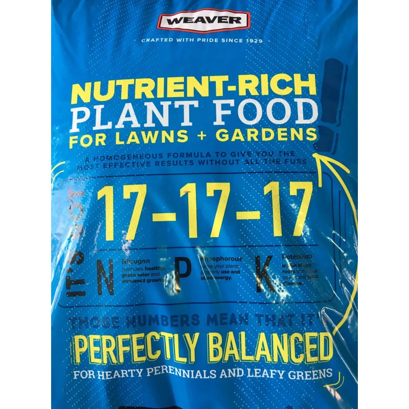 Weaver 5 lb 17-17-17 ALL PURPOSE FERTILIZER for Vegetable Gardens