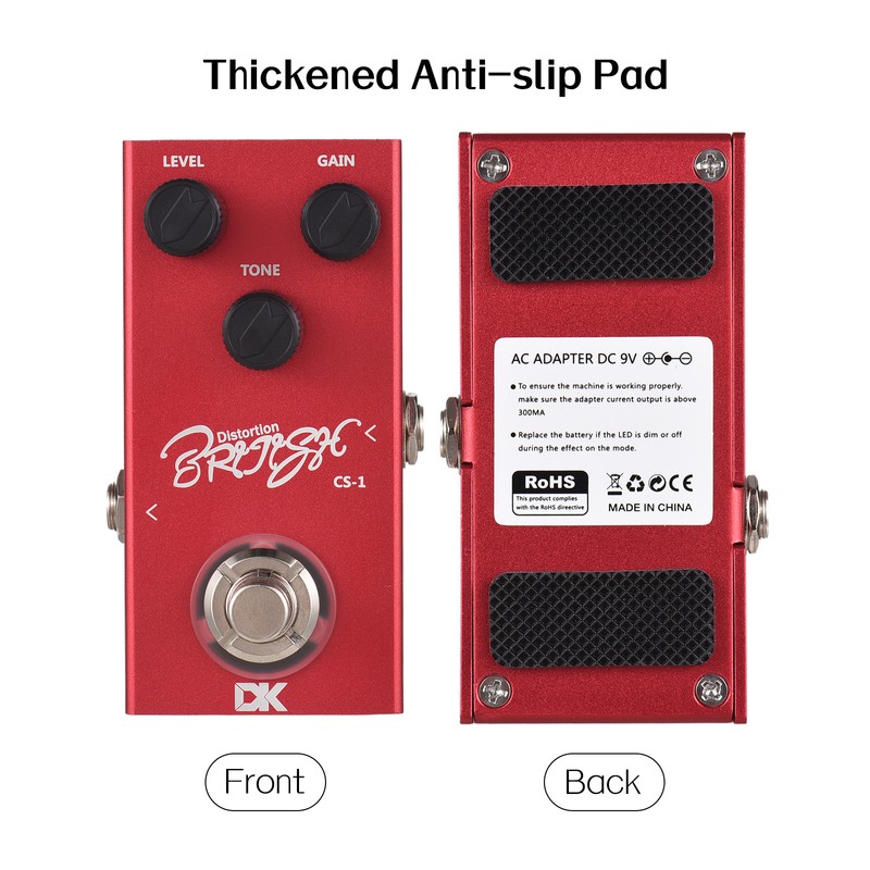 DK Classic British Distortion Pedal Electric Guitar Effects Pedal True