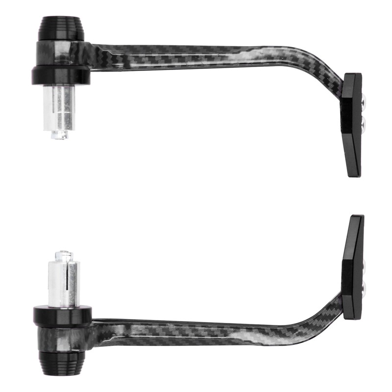 Motorcycle Handlebar Guard Carbon Fiber Style Aluminium Alloy Universal 22mm/0.87inBlack