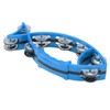 Hand Tambourine Bell Smooth Fish Shaped Double Row Tambourines Musical