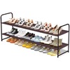 SLEEPING LAMB 2-Tier Shoe Rack for Closet, Long Stackable Wide