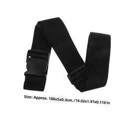 Baluue 2PC Heavy Duty Luggage Straps with Quick Release Buckle Compression Bundling Strap for Suitcases Backpacks Outdoor Sports and Travel Gear Black