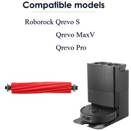Chrostion Replacement Parts Compatible with Roborock Qrevo S/Qrevo MaxV/Qrevo Pro【Not for Q Revo】Vacuum Cleaner,2 Main Brushes,6 Side Brushes+4 HEPA Filters&Mop Pads&Dust Bags