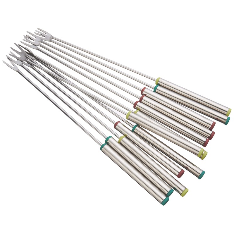 Fox Run 11656 Stainless Steel 9.5" Fondue Forks, 9.25 x