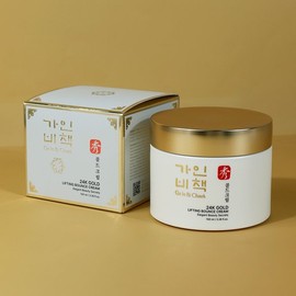 Gainbi Chaeck (1+1)가인비책 수 24K골드 리프팅 바운스 크림 100ml /프리미엄 주름개선 미백 기능성 금가루 탄 (1+1) Gain Bichek No. 24K Gold Lifting Bounce Cream 100ml / Premium Wrinkle Improvement Whitening Functional Gold Powder