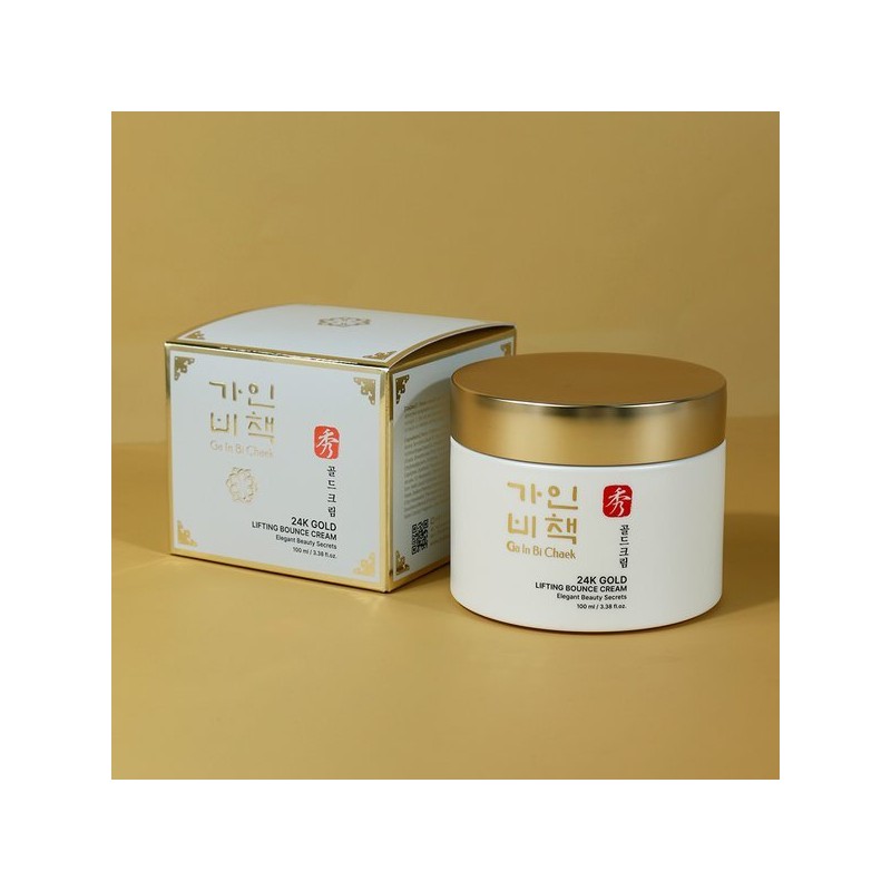 Gainbi Chaeck (1+1)가인비책 수 24K골드 리프팅 바운스 크림 100ml /프리미엄