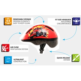 meteor Kinderhelm Kleinkind Fahrradhelm mädchen Skaterhelm Robuster leicht Jugend Fahrrad Helm - Benutzer Sicher und Schlagfestigkeit - Entwickelt für die Sicherheit der jüngsten Baby ab 1 Jahr