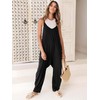 ANRABESS Women's Casual Loose Sleeveless Jumpsuits Spaghetti Strap Harem Long