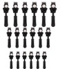 Yeesabella 18 Pcs Black Fix Zip Puller,Zipper Repair Kit,Removable Nylon