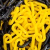 5 Meter 8MM Plastic Chain - Yellow and Black |
