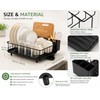 304 Stainless Steel Dish Drying Rack with 360° Rotating Drain