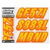 STIFFIE Techtron TT72 Boat PWC Letter Number Decal Registration YELLOW