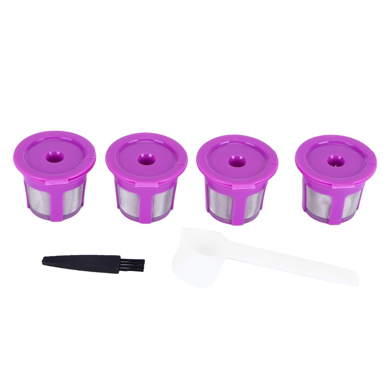 Coffee Capsule Brush Spoon Set Reusable Coffee Making Filter Cup