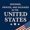 Tactical Pro Supply American Flag Board Shorts, Escudo Blanco Desert