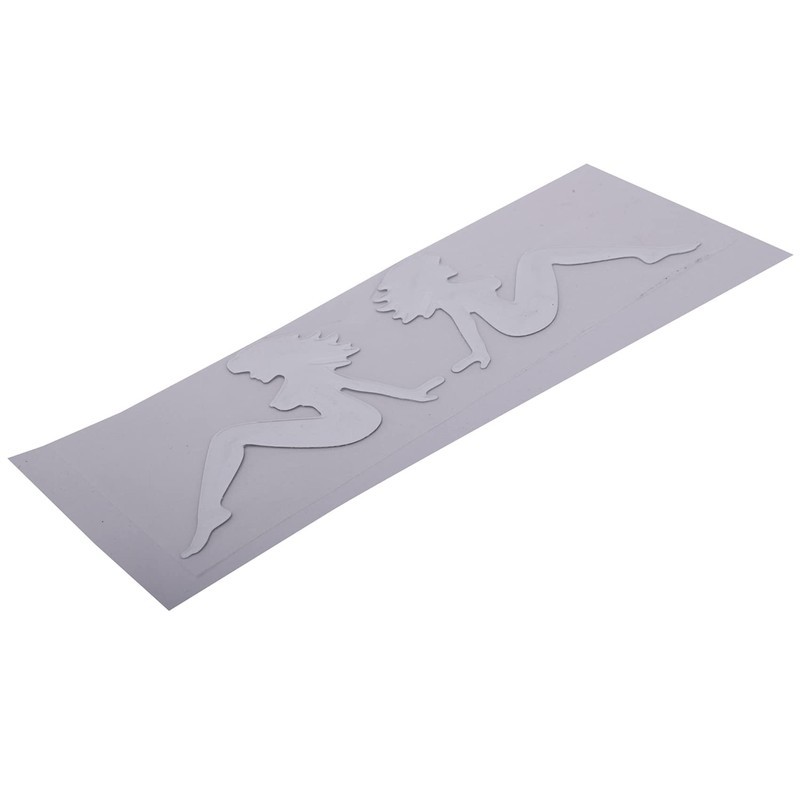 6X Nice Lady Car Vehicle Decoration Sticker Emblem Logo Badge