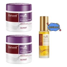 Karseell Kit 2 Mascarillas Moradas + Aceite Capilar Regalo