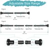 YNL Black Shower Curtain Rod 32-94 Inch(2.7-7.8ft), Non-Slip, Never Rust,