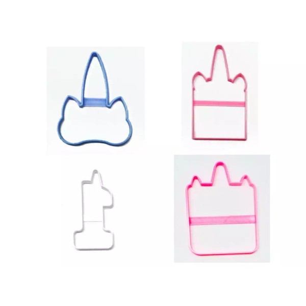 AJT UNICORNS THEME 1ST FIRST BIRTHDAY UNICORN FACE FRAMES COOKIE