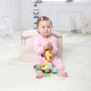 Infant Stroller Rattle Bell with Teether Mirror Cute Giraffe Plush