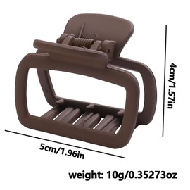 4pcs Elegant Square Small Hair Clips Hair Clips Women's Thin Hair Claw Clip Matte Hair Clip Small Hair Clip Hair Clips Hair Accessories Square Hair Clips for Women Hair Accessories