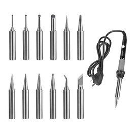 Pack of 12 900 m Soldering Tips, Soldering Iron Tips Set, Replacement Soldering Tips Set, Welding Tips for Soldering Stations, Compatible with Hakko Yihua Atten, Soldering Iron Replacement Welding