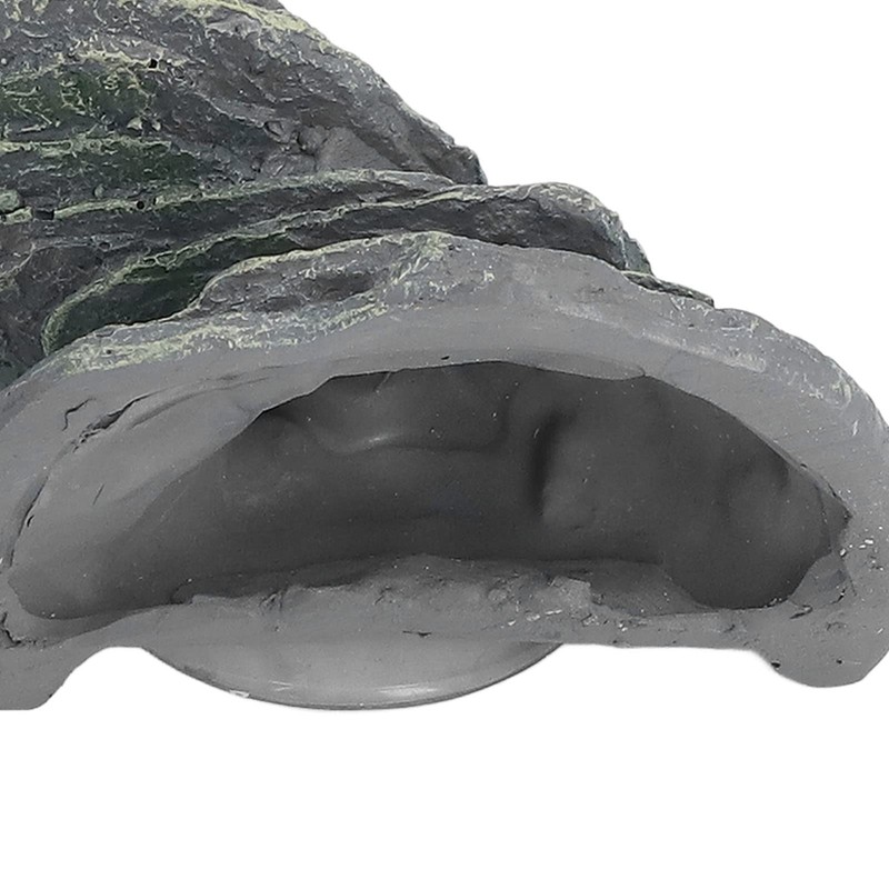 Resin Climbing Platform Realistic Aquarium Rock Ornaments with Suction Cup